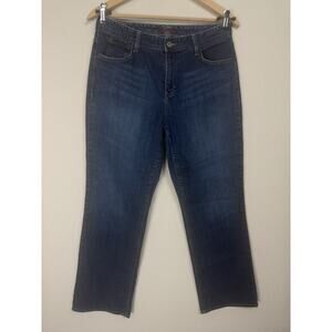 Eddie Bauer Women's Denim Blue Jeans Shaped Fit Size 12R 30" Inseam Classic